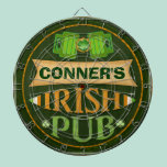 Personalized St. Patrick's Irish Pub Dart Board dartboards