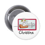 Personlaize with name -  Button for Supernurse