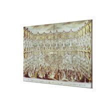 Perspective view of the ballroom constructed gallery wrapped canvas