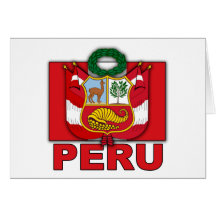 Peru Coat of Arms Card