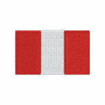 Peru flag embroidered men's polo shirt embroidered shirts