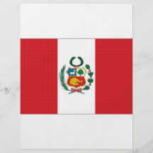 Peru National Flag Flyer Design