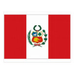 Peru National Flag Post Card