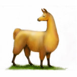 Peruvian Llama Holiday Ornament Photo Cutout