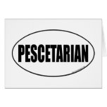 Pescetarian, Pescotarian Greeting Cards