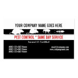 Pest Vermin Control Personalise Business Cards