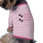 pet breast cancer awareness HOPE PAWS CURE pet clothing