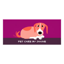 Pet Care Business Card Personalized Invites