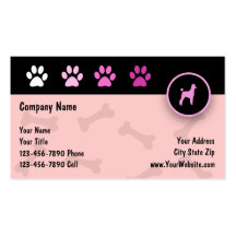 Pet Care Business Cards