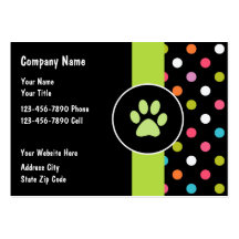 Pet Care Business Cards
