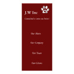pet care Business rack Cards rack cards