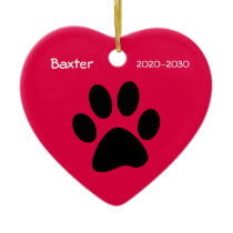Pet Dog Memorial Christmas Ornament ornaments