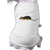 Pet Mouse. Black Tan. Doggie Tshirt