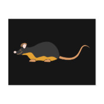 Pet Mouse. Black Tan. Postcards