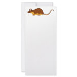 Pet Mouse. Chocolate Brown, Tan. Custom rack cards