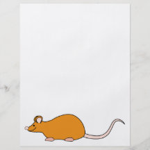 Pet Mouse. Cinnamon Colour. Full Colour Flyer