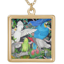 Pet Parrots of the World Necklace