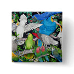 Pet Parrots of the World Pin buttons