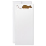 Pet Rat. Brown. Berkshire, White Belly. Custom rack cards