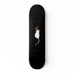 Pet Rat. Brown White, Hooded Variegated. Custom skateboards