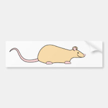 Pet Rat. Fawn. Bumper Stickers