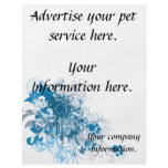 pet service, vet clinic flyer, template