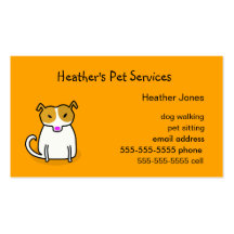 Pet Services Business Card