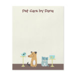 Pet Sitter's Small Note Paper Flyer