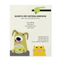 Pet Sitting Business Personalised Flyer