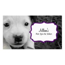 Pet Spa & Salon / Pet Groomer Dog Business Card