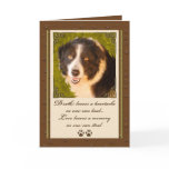 Pet Sympathy Loss of a Dog Deluxe Card