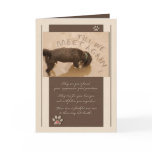 Pet Sympathy Loss of a Dog Deluxe Card