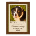 Pet Sympathy Loss of a Dog Deluxe Card