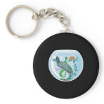 pet turtle in fish bowl keychains
