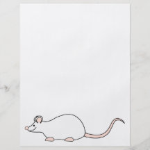Pet White Mouse. Personalised Flyer