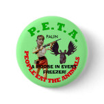 PETA, gray circle, young gun white... - Customized Buttons