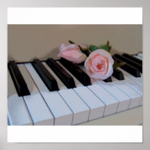 Petal Pink Keys Posters