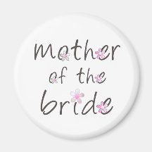 Petal Pink Mother of the Bride Gift Magnets