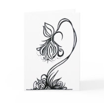 Petalled Rose Greeting Card