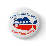 Pete King Long Island Piranha buttons
