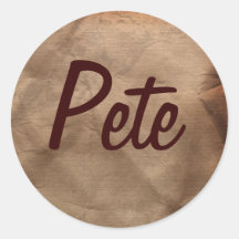 PETE Name Stickers Collection