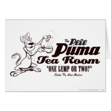 Pete Puma Tea Room 2 Greeting Card