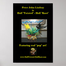 Peter John Lindsay is Half Twisted -Half Knot Print