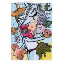 Peter Max style original signed painting Greeting Cards