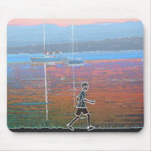 Peter on the Shore of Lake Champlain Mouse Pad
