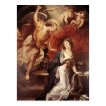 Peter Paul Rubens - The Annunciation Postcard