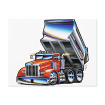 Peterbilt 357 Dump Truck Postcards