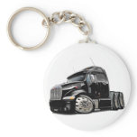 Peterbilt Black Truck keychains