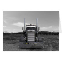 Peterbilt Needle Nose b/w Note Card
