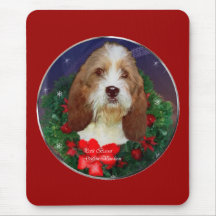 Petit Basset Griffon Vendeen Christmas Gifts Mouse Pads